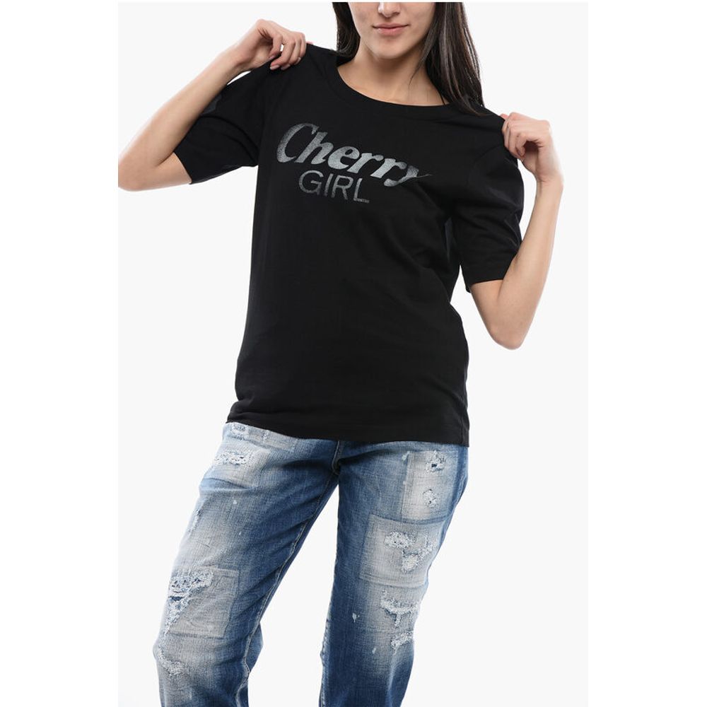 

Футболка CHERRY GIRL из хлопка с круглым вырезом Dsquared2, Black