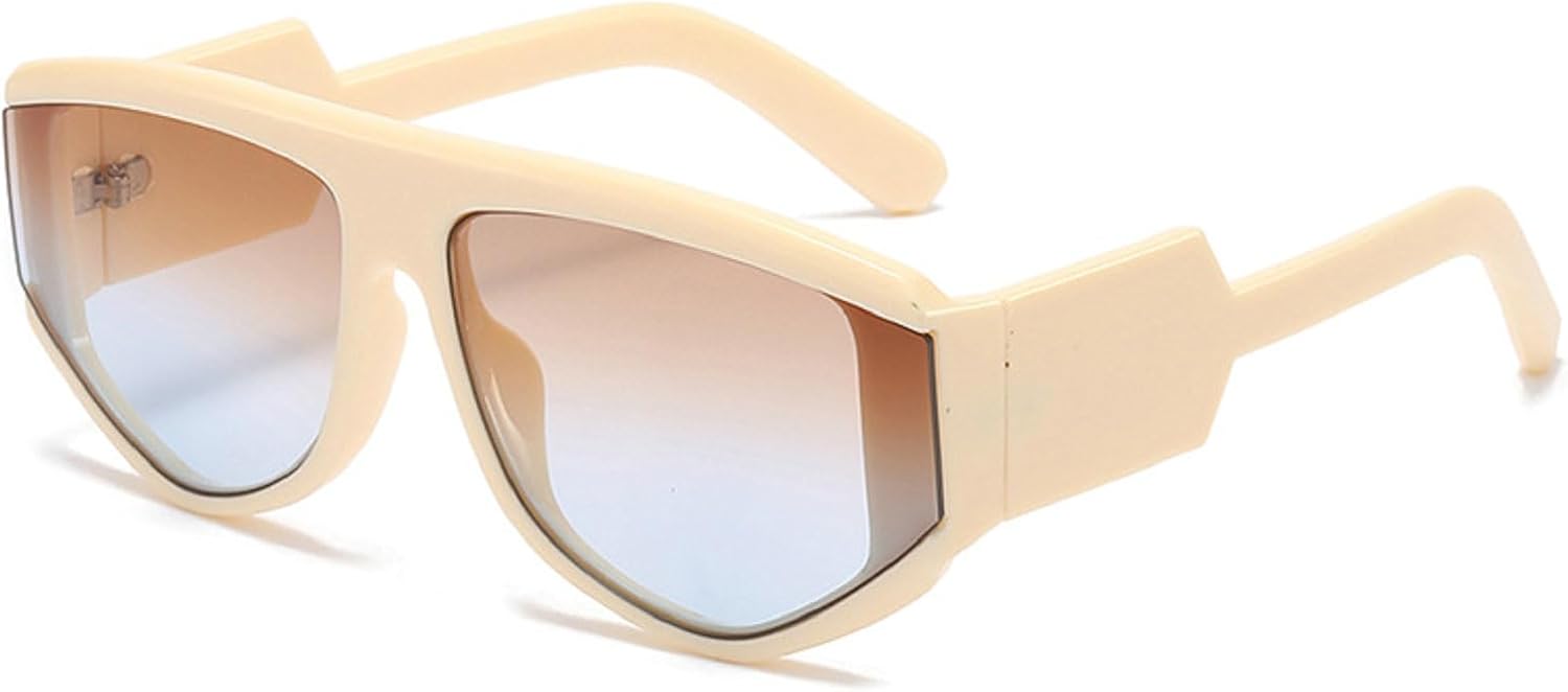 

Ретро-солнцезащитные очки-пилот для женщин, большие солнцезащитные очки в стиле панк для мужчин, градиентные очки с защитой от УФ-излучения UV400 для активного отдыха и путешествий, модель 5691 Melrose, Beige