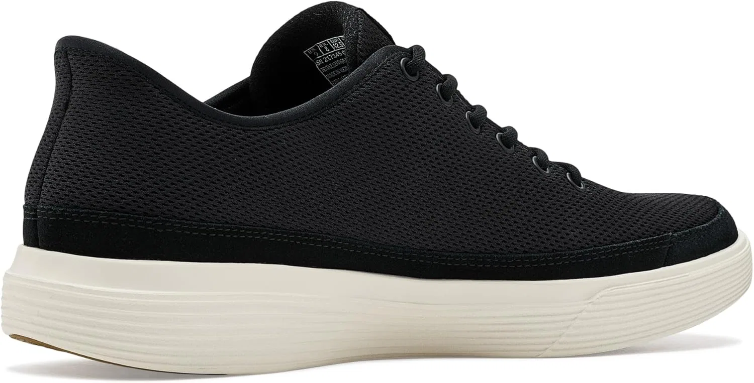 Мужские слипоны Skechers: кроссовки Go Walk Commuter Carson, Black White — фото 3