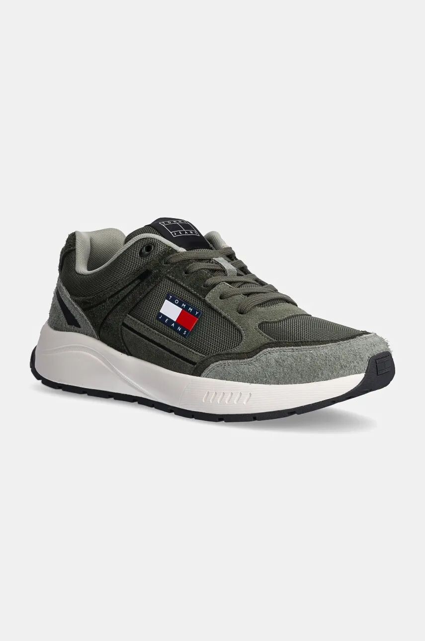 

Кроссовки Tommy Jeans TJM RUNNER MIX MATERIAL, зеленый