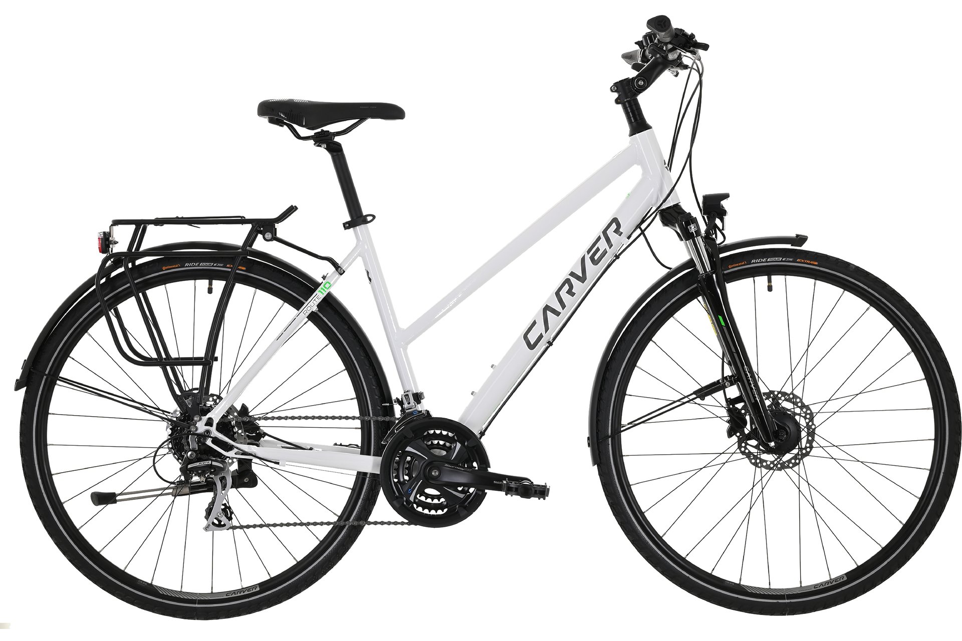 

Треккинговый велосипед Carver Route 110 - 28 дюймов - Damen Sport - 2024, цвет Weiß|white darkanthracite neongreen