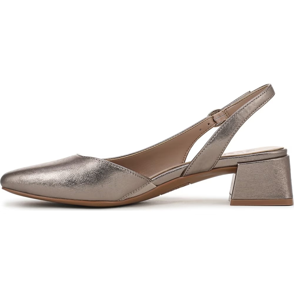 Туфли-Лодочки Jayla с открытой пяткой Naturalizer, цвет patina pewter leather — фото 4