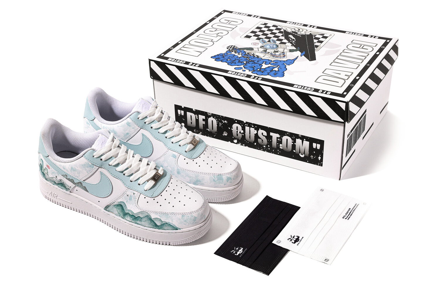 

Мужские кроссовки для скейтбординга Nike Air Force 1, Light Blue