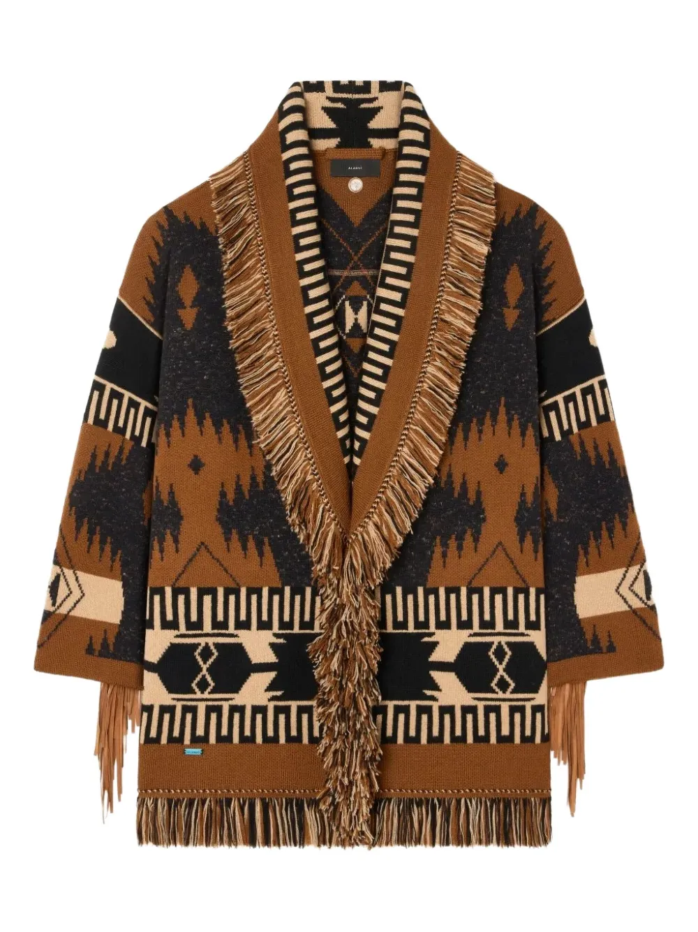 

Кардиган с отделкой бахромой Alanui, коричневый