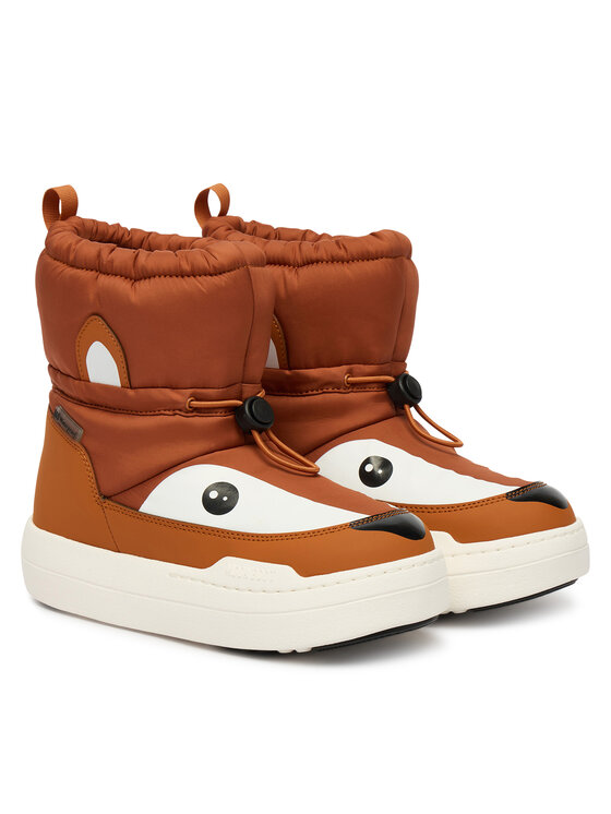 Сапоги для снега Mb Jr Park Tube Mid Animal Wp 80D3440100 D Moon Boot, коричневый — фото 2
