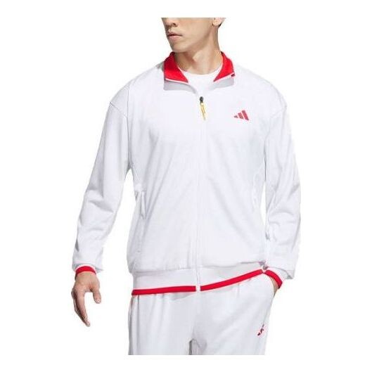 

Куртка китайские трикотажные теннисные Куртка Adidas, белый