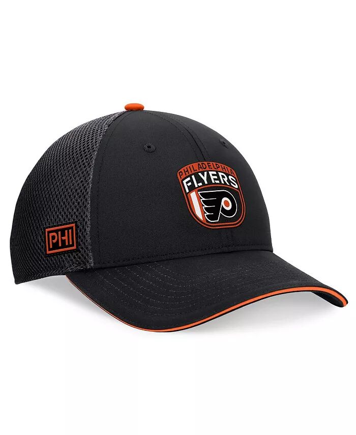 

Мужская черная регулируемая кепка Philadelphia Flyers 2024 NHL Draft on Stage Trucker Fanatics