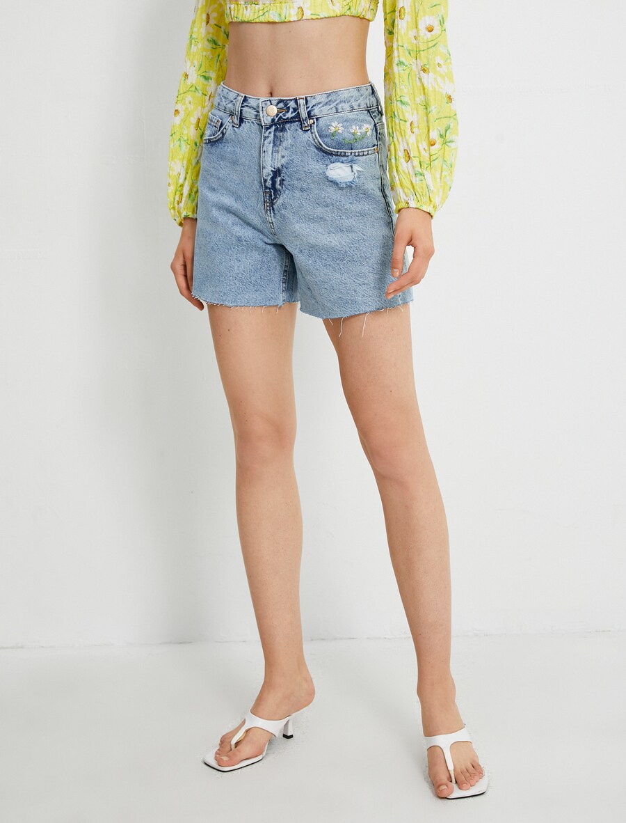 

Джинсовые шорты Koton Regular Jeans, индиго