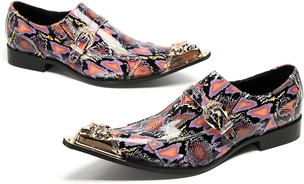 Лоферы из натуральной кожи, Purple TAYGUM — фото 2