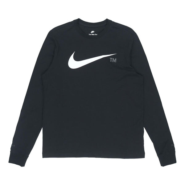 

Футболка Men's Nike Large Logo Printing Sports Round Neck Pullover Black, черный