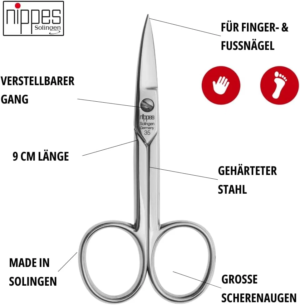Профессиональные ножницы для ногтей nippes Solingen 9 см Nippes Solingen — фото 3