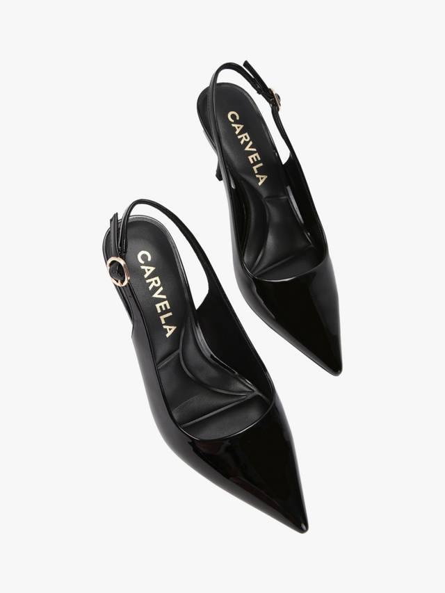 Spirit Slingback туфли-лодочки на каблуке с острым носом Carvela, Black — фото 2