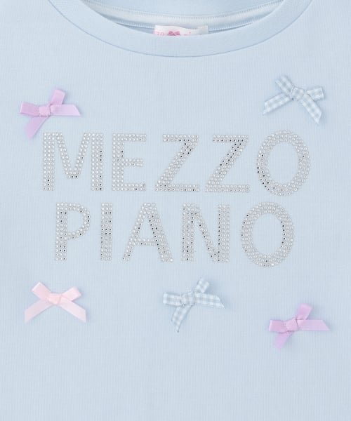 Футболка с длинными рукавами и логотипом из страз. Mezzo Piano, Saxophone — фото 4