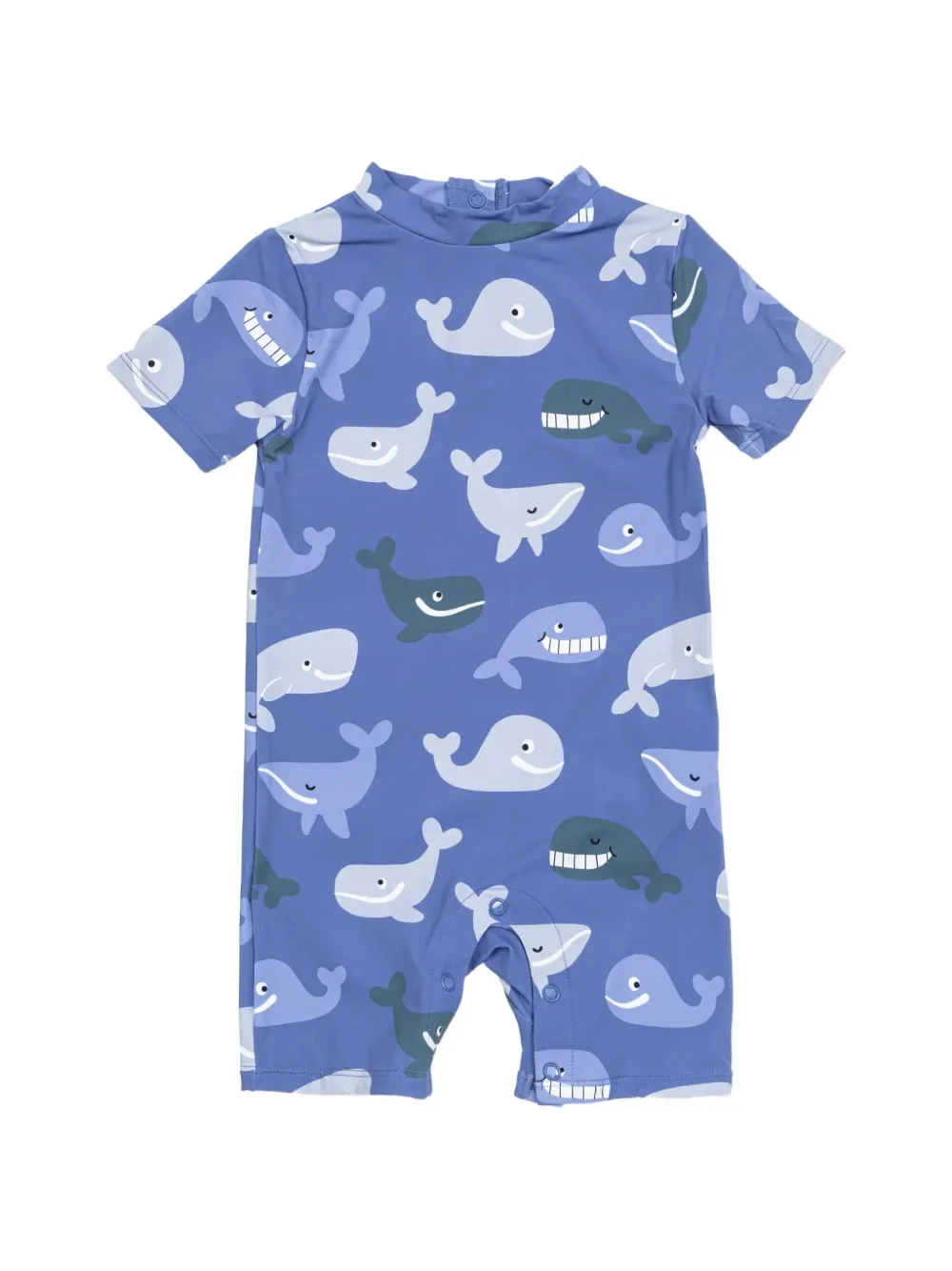 Детский комбинезон с принтом китов Stella McCartney Kids, синий