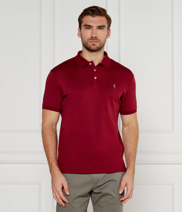 

Рубашка поло Custom slim fit Polo Ralph Lauren, красный