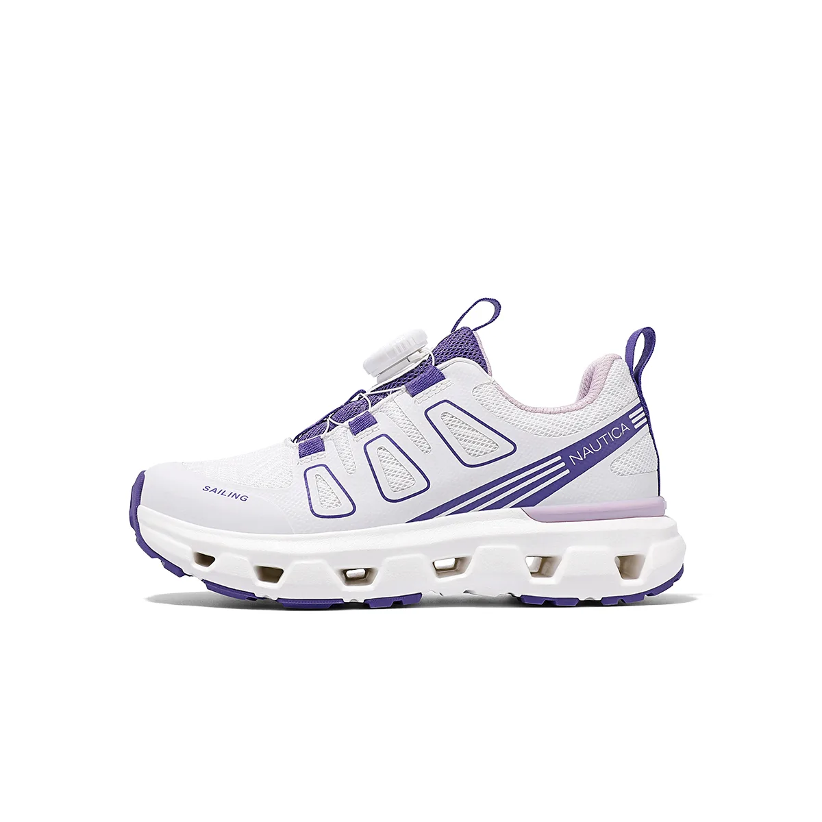 NAUTICA Детские кроссовки для бега low top мягкие фиолетовые белые