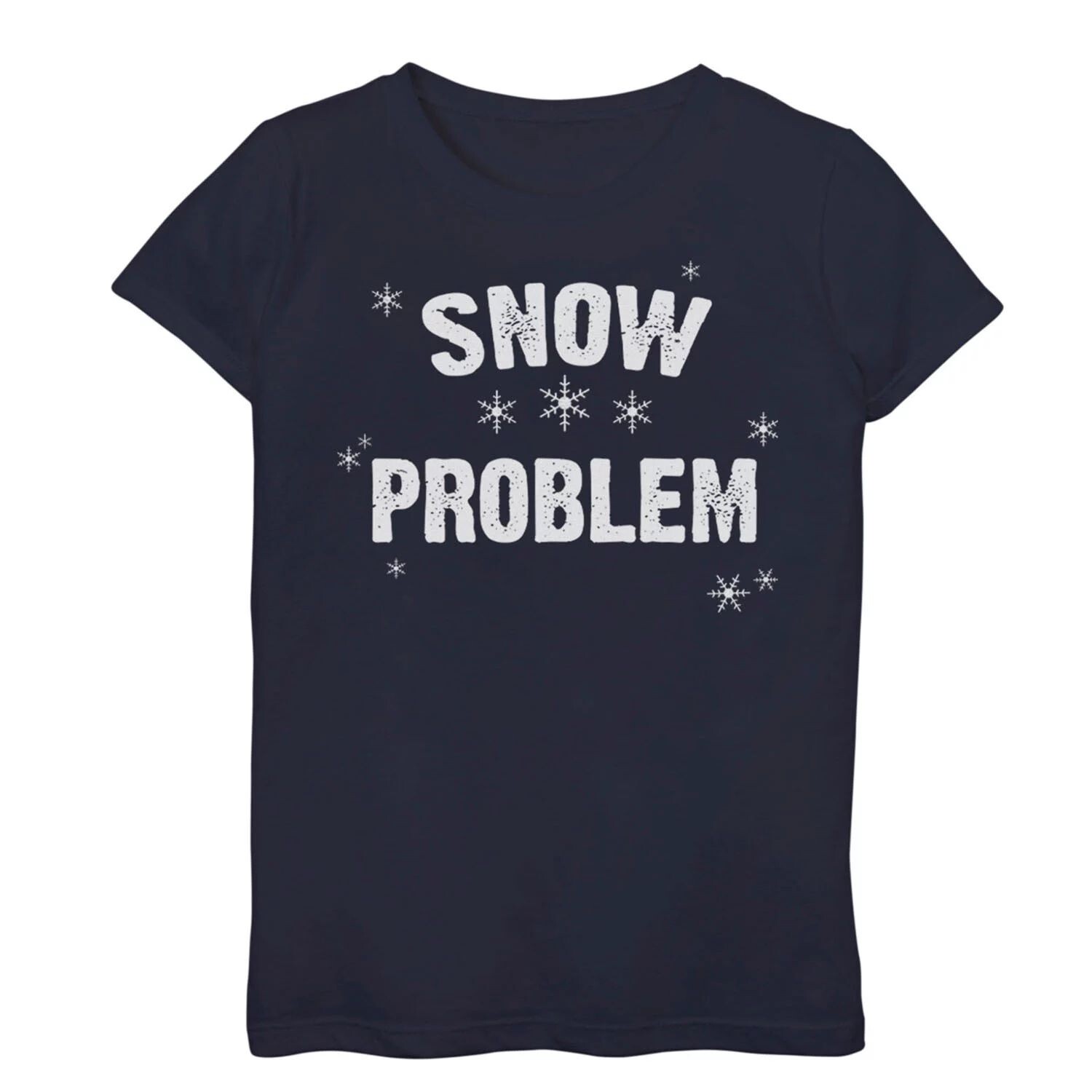 

Футболка с рисунком снежинки для девочек 7–16 лет "Snow Issue" Unbranded