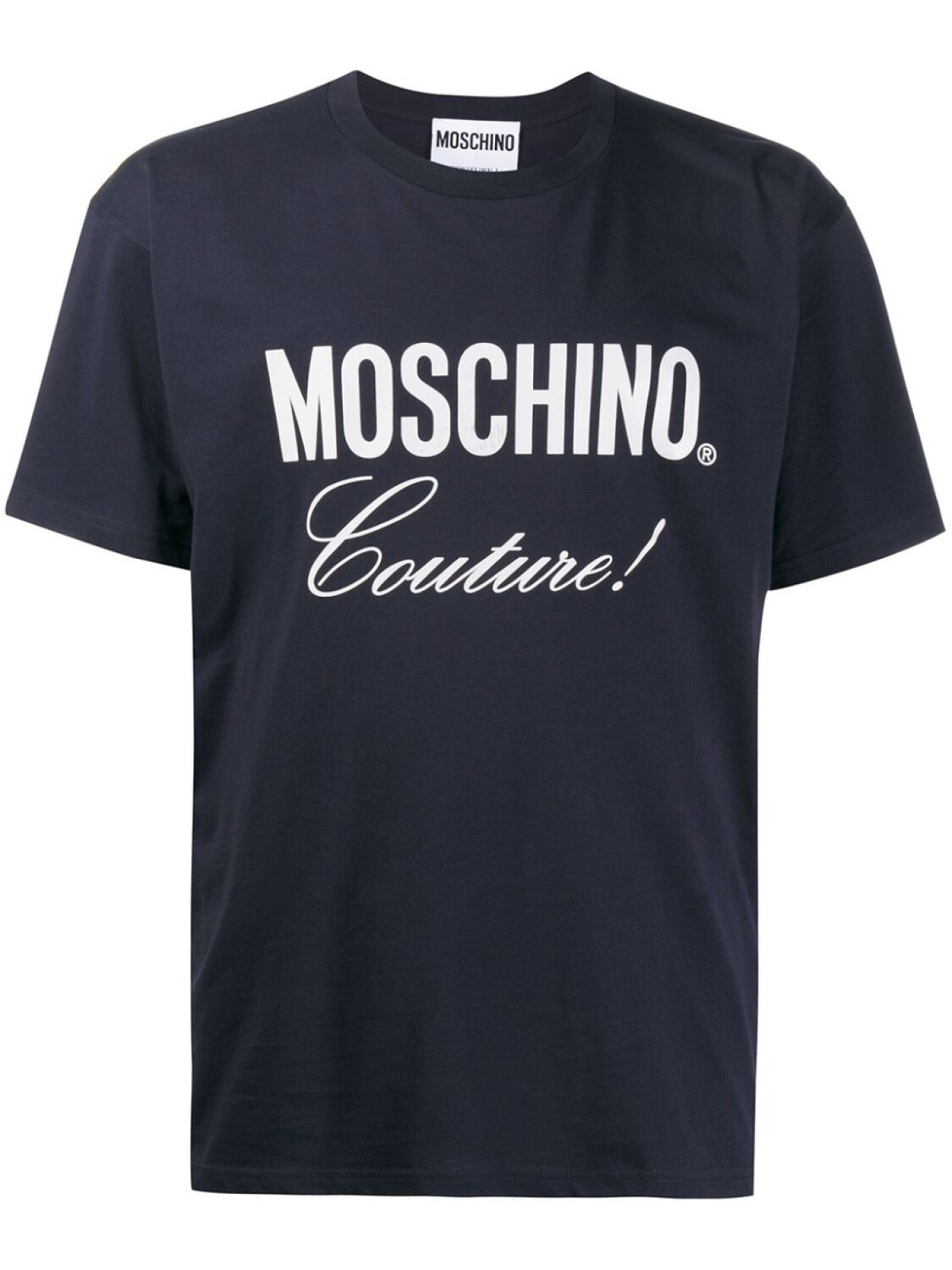 

Футболка с логотипом Moschino, синий