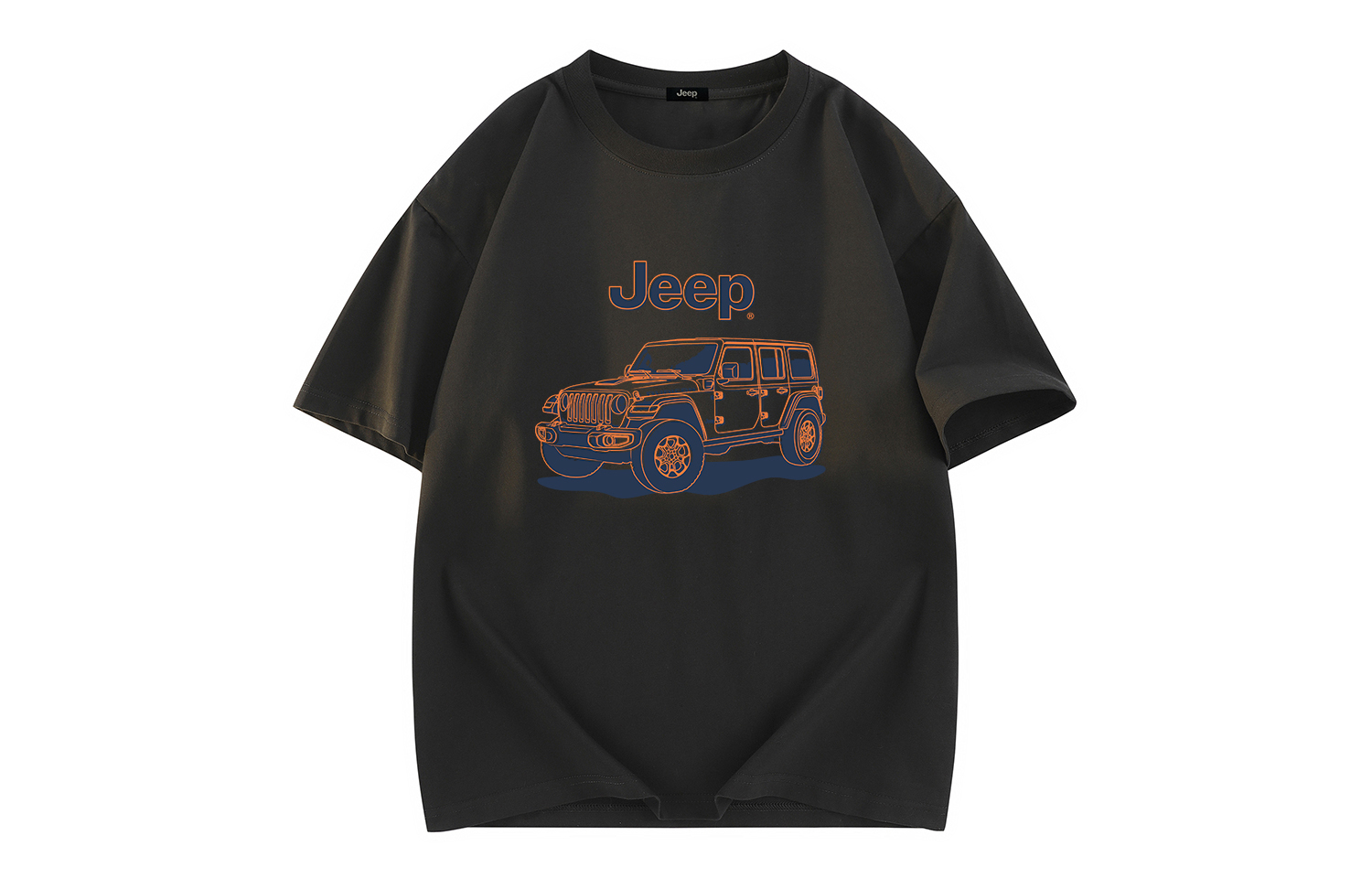 

Футболка Unisex Crew Neck Moderate Heavyweight Jeep, черный
