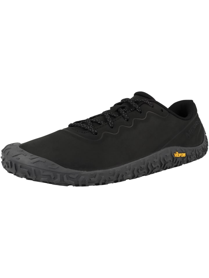 Merrell Кожаные кроссовки Vapor Glove 6 черного цвета для ходьбы босиком — фото 4