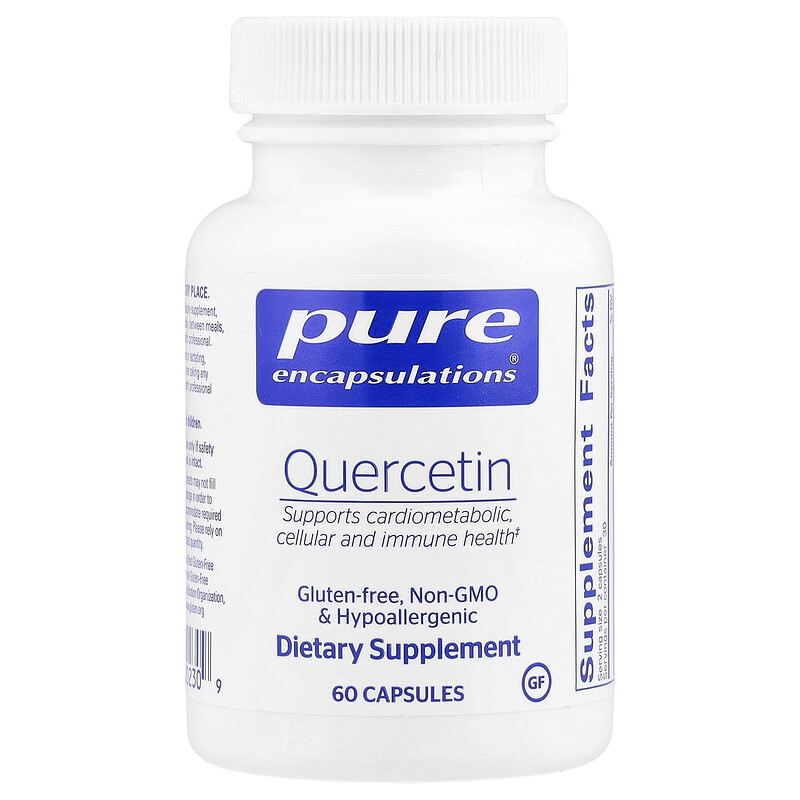 

Pure Encapsulations, Кверцетин, 500 мг, 60 капсул (250 мг на капсулу)