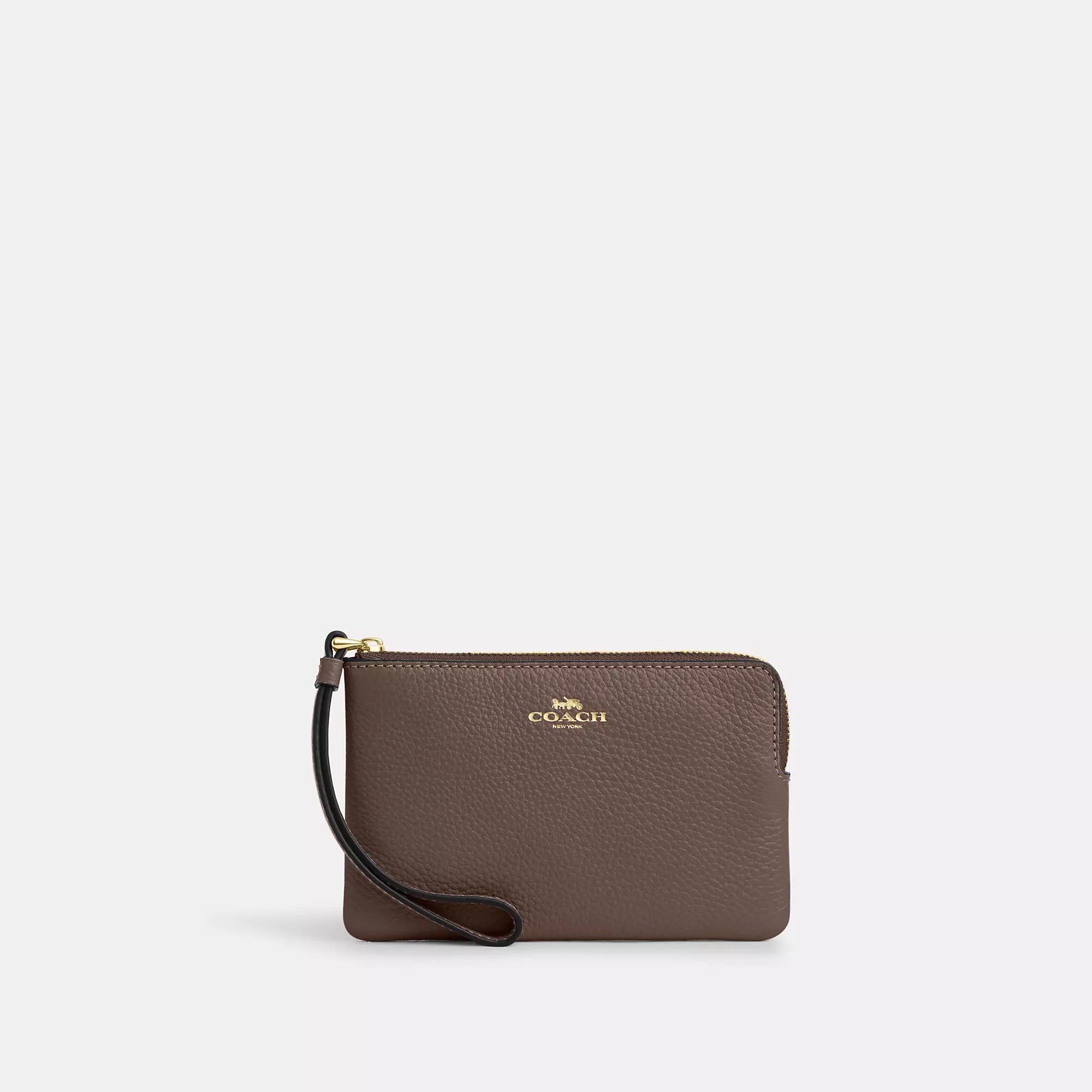

Кошелек Coach Outlet с угловой молнией, золотой
