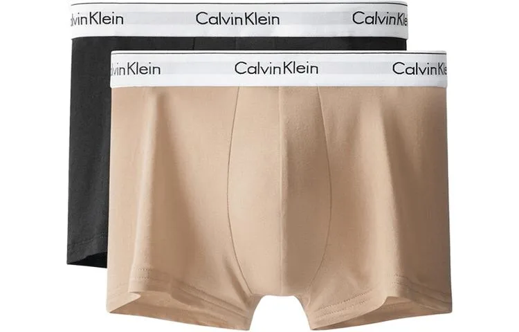 Мужские трусы 2 шт Calvin Klein, 2 Pack (Khaki/Black)