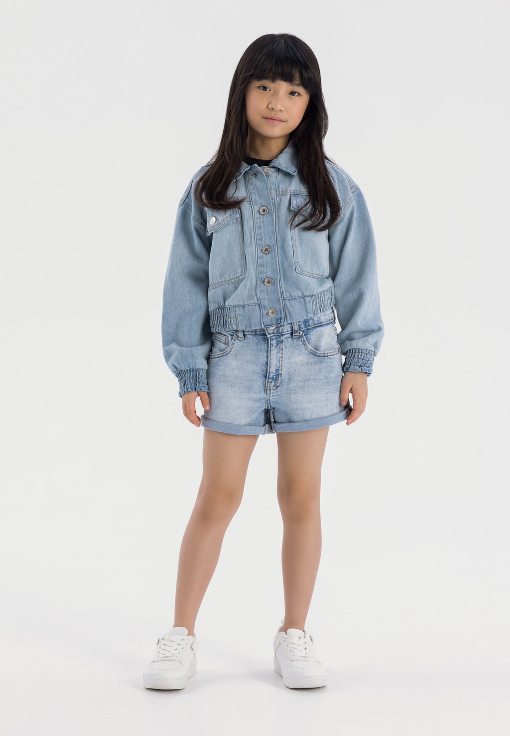 

Джинсовая куртка CROPPED SOFT MINOTI, синий
