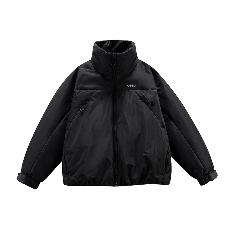 

Jeep Пуховик Unisex Black Stand Collar утепленный