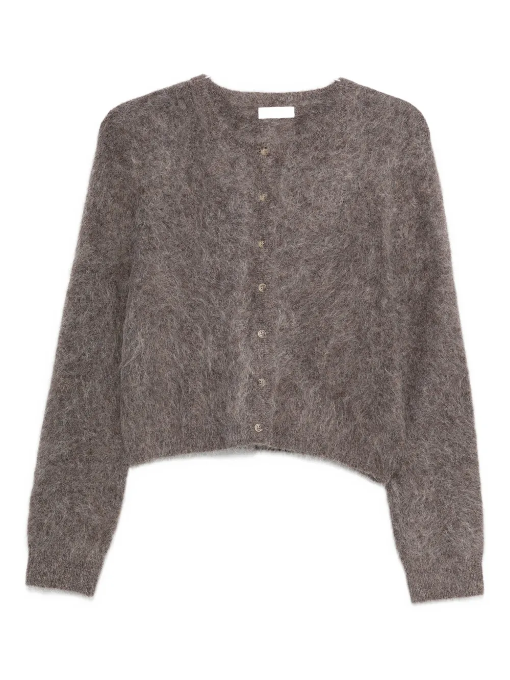 

Кардиган из смесовой шерсти альпаки Soft Goat, коричневый