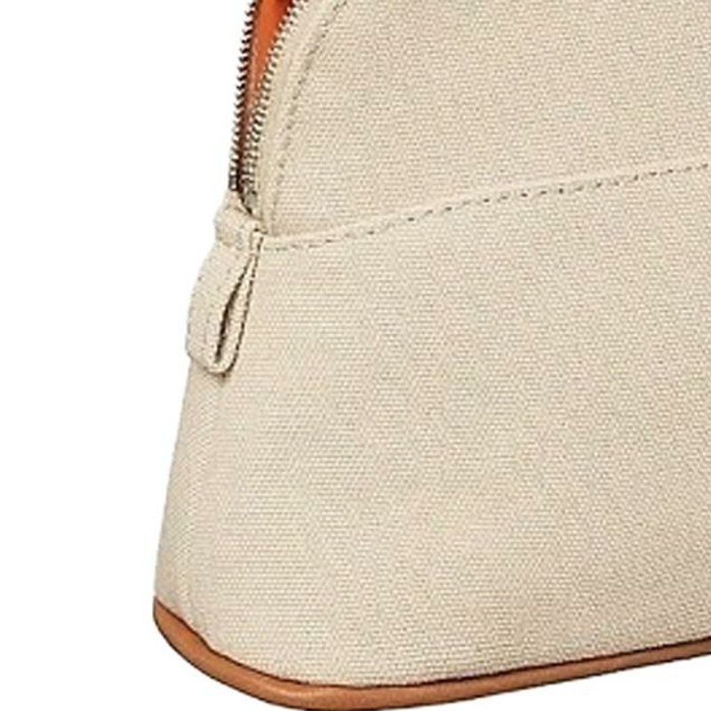 HERMES Сумка-холст для хранения женская натуральная — фото 4