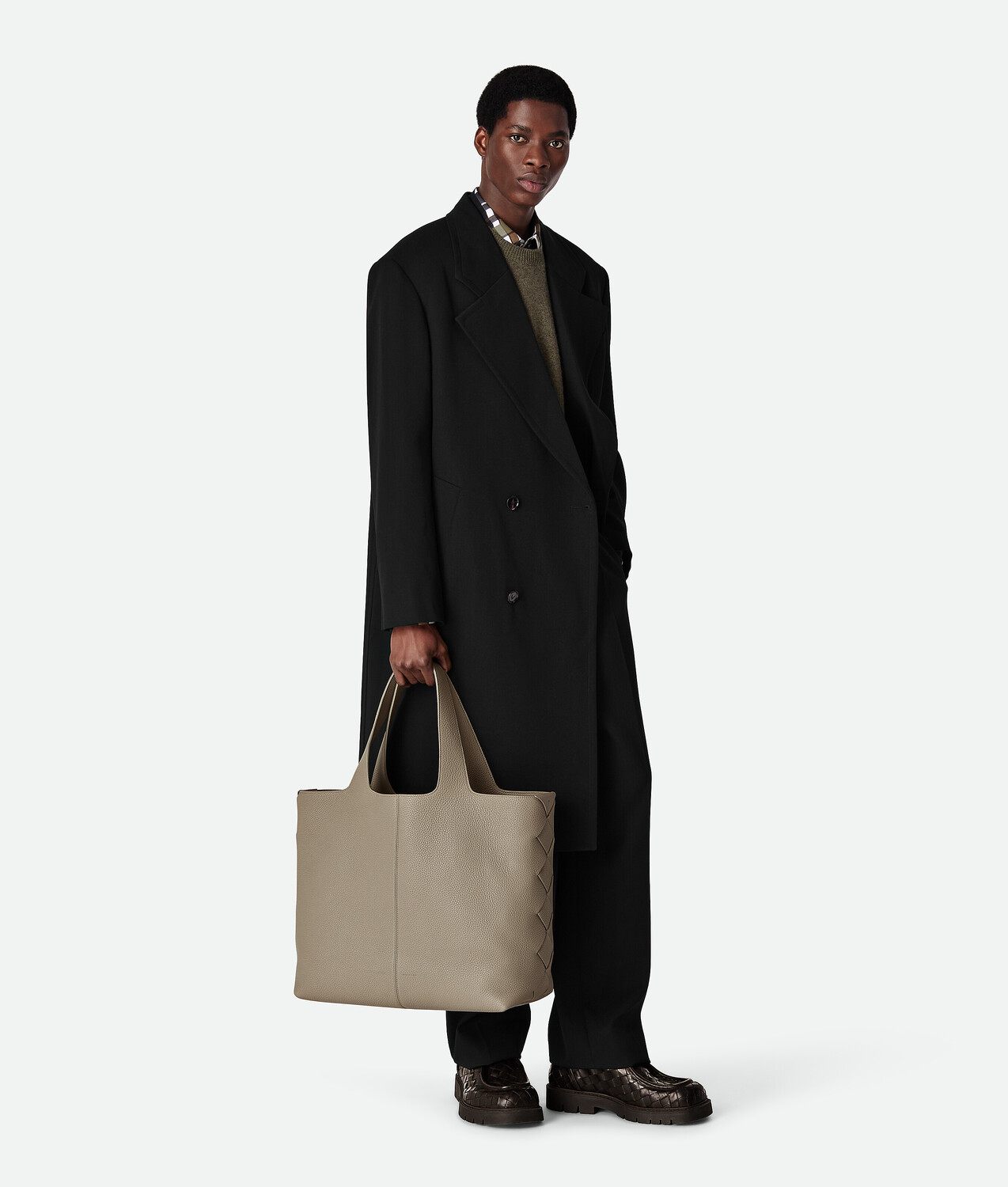 Large diago tote BOTTEGA VENETA, известняк — фото 2