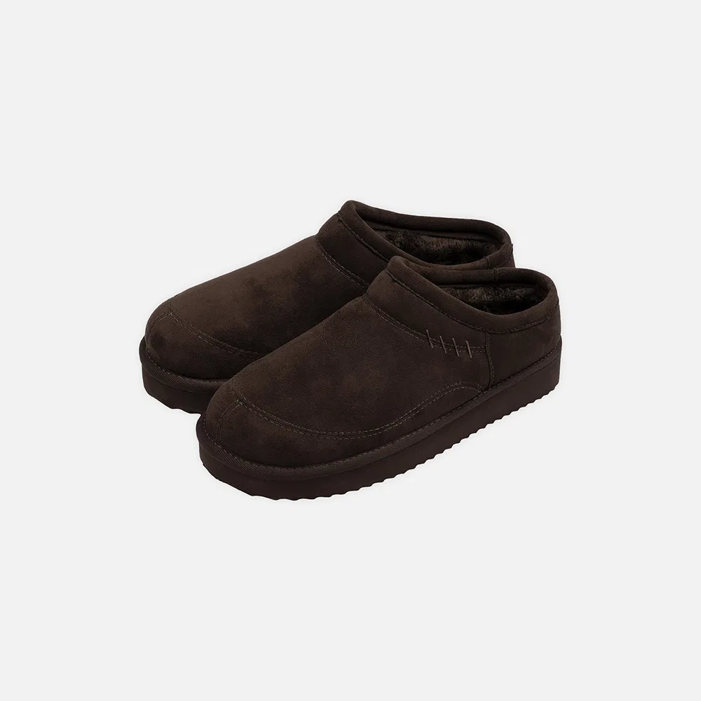Мужские коричневые шерстяные шлёпанцы Snug Slide от Drawfit — фото 4