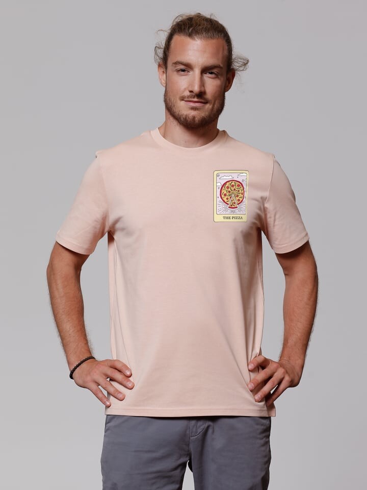 

Футболка wat Apparel T-Shirt Tarot The Pizza, цвет Fraiche Peche