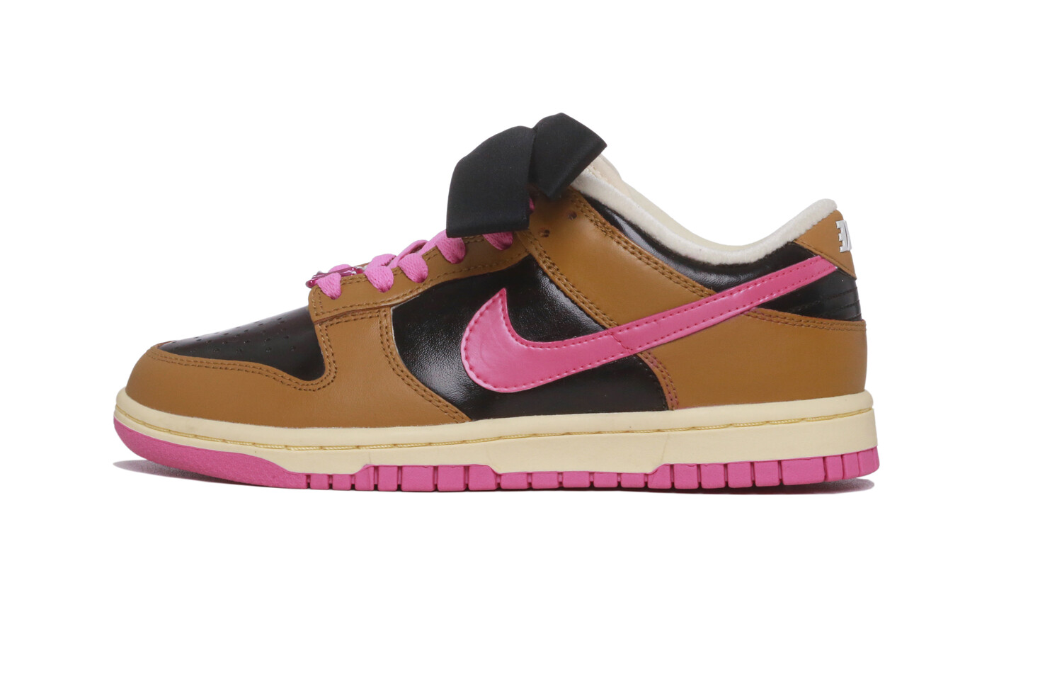 

Кроссовки Nike Dunk Skateboarding Shoes Women's Low-top Brown/pink/black, коричневый