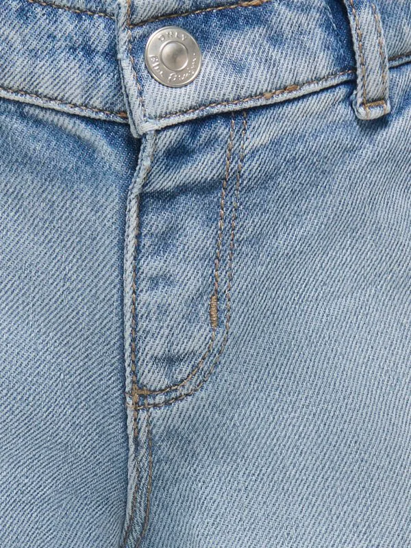 Расклешенные джинсы mit weitem bein kmgcomet weiter beinschnitt Only Mini, Light Blue Denim — фото 4