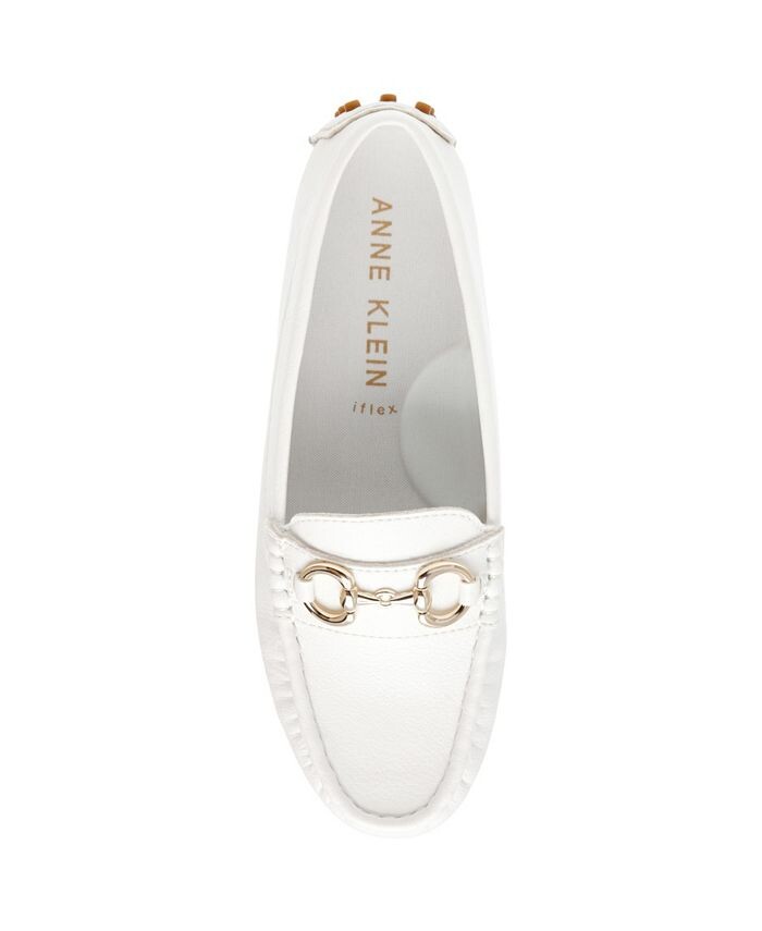 Женские мокасины Chrystie на плоской подошве Anne Klein, белый — фото 4