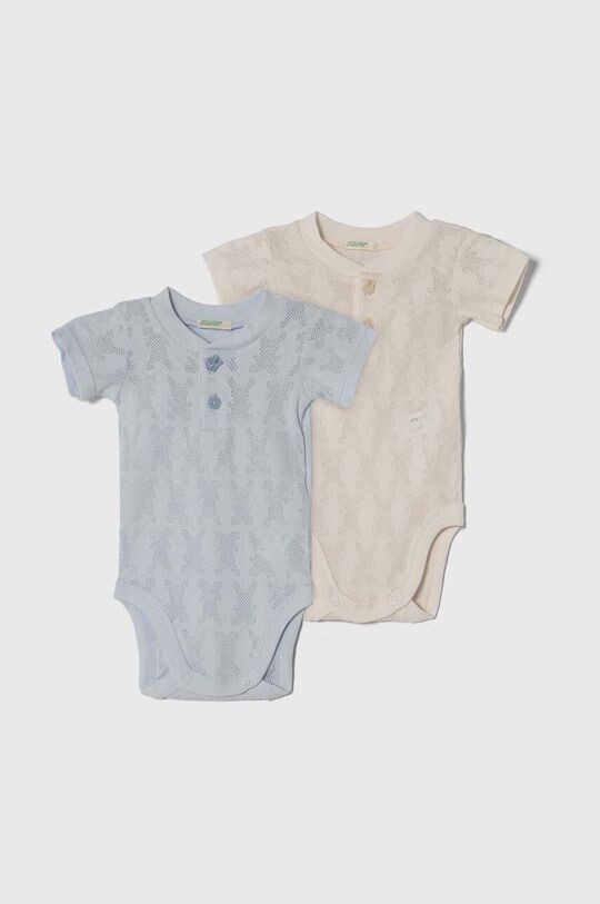 

United Colors of Benetton Комплект из 2 хлопковых боди для малышей, синий