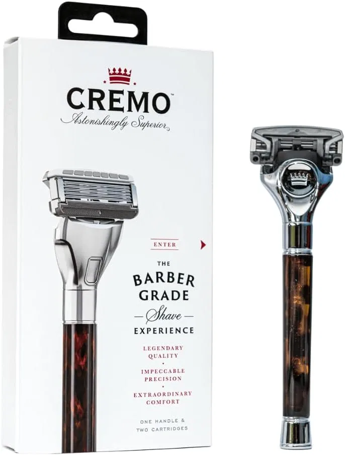 Мужская бритва с рукояткой под пластину и сменными лезвиями от Cremo Cremo