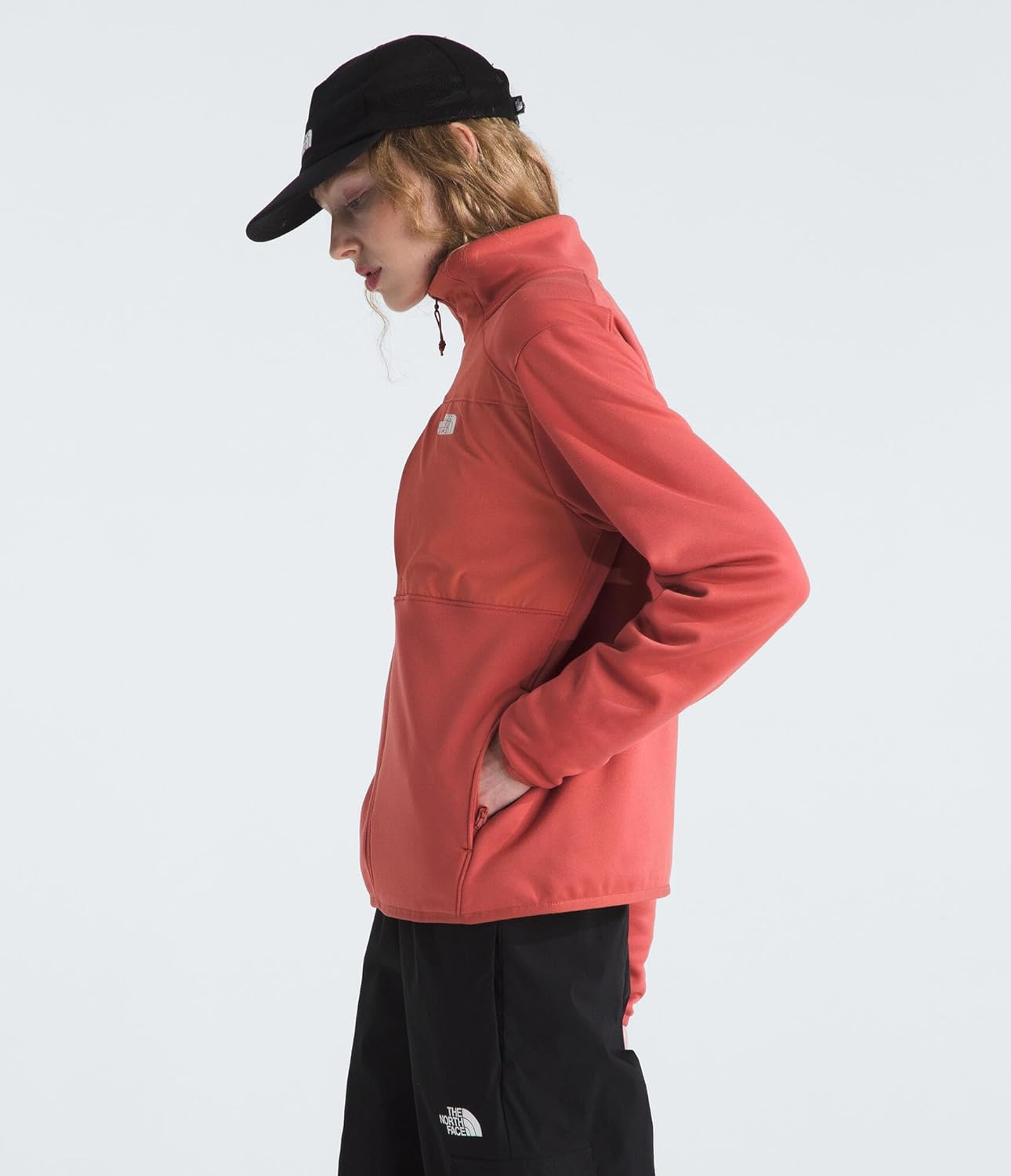 

THE NORTH FACE Женская флисовая куртка TNF Performance с полной застежкой-молнией | Легкая кофта с карманами на молнии, Mars Dust