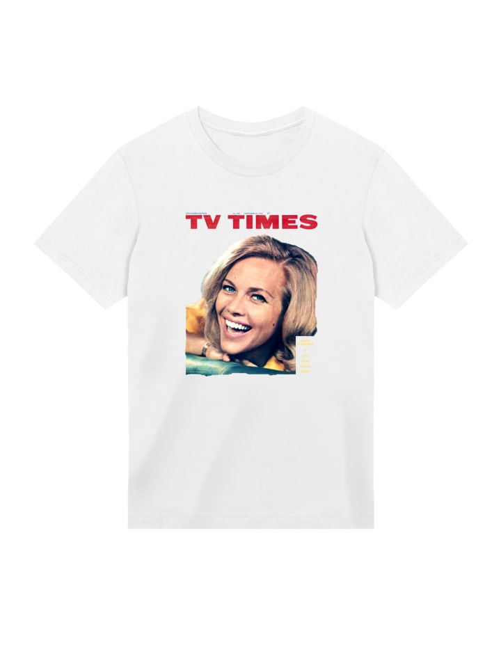 

Футболка TV Times Honor Blackman 1964 года в белом цвете F4NT4STIC, Черный, Футболка TV Times Honor Blackman 1964 года в белом цвете F4NT4STIC