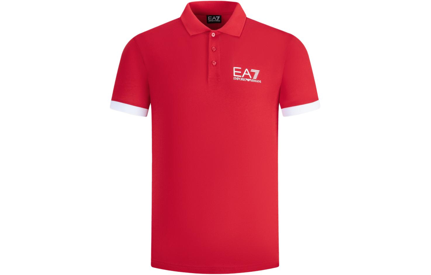 

Футболка поло мужская красная EMPORIO ARMANI