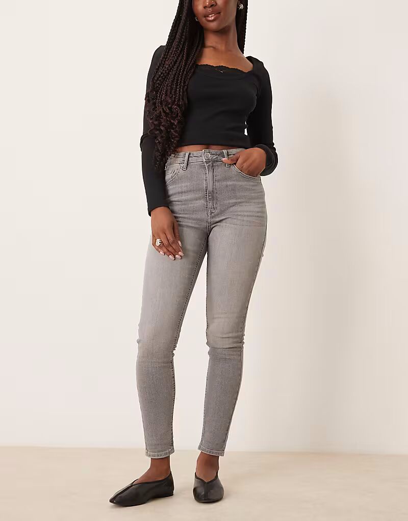 

Узкие джинсы ASOS DESIGN Ultimate Skinny серого цвета