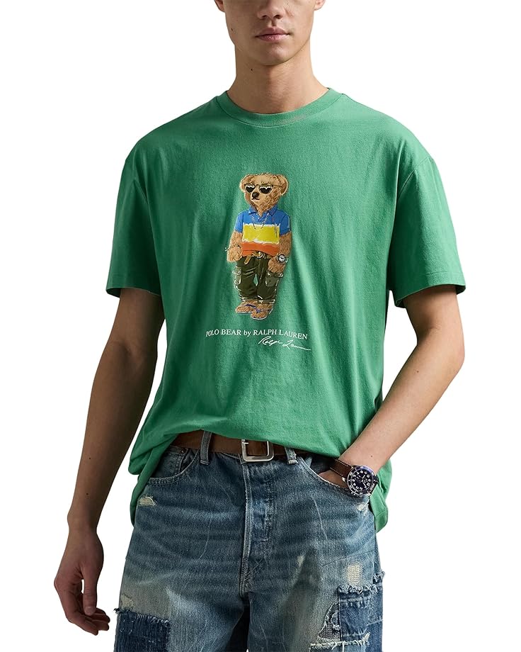 

Рубашка поло Polo Ralph Lauren Classic Fit Polo Bear Jersey T-Shirt, цвет Sp25 Raft Green Beach Shp Bear