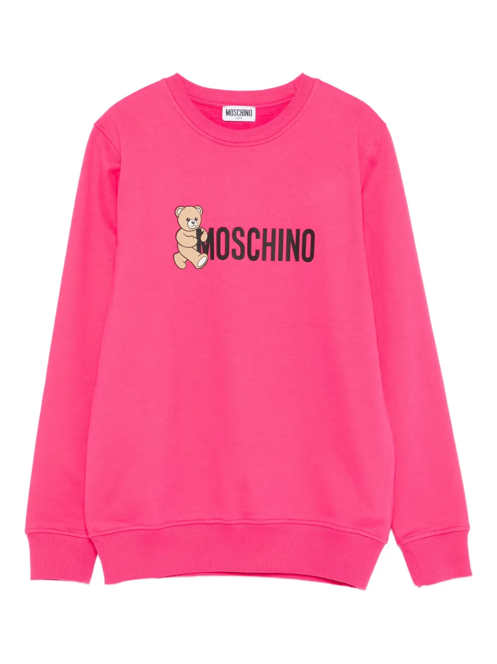 

Толстовка с принтом Moschino Kids, розовый