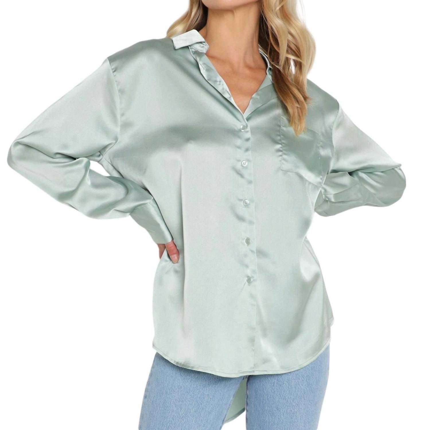 

Рубашка Smith Button Up в нефритовом цвете LBLC THE LABEL, цвет jade