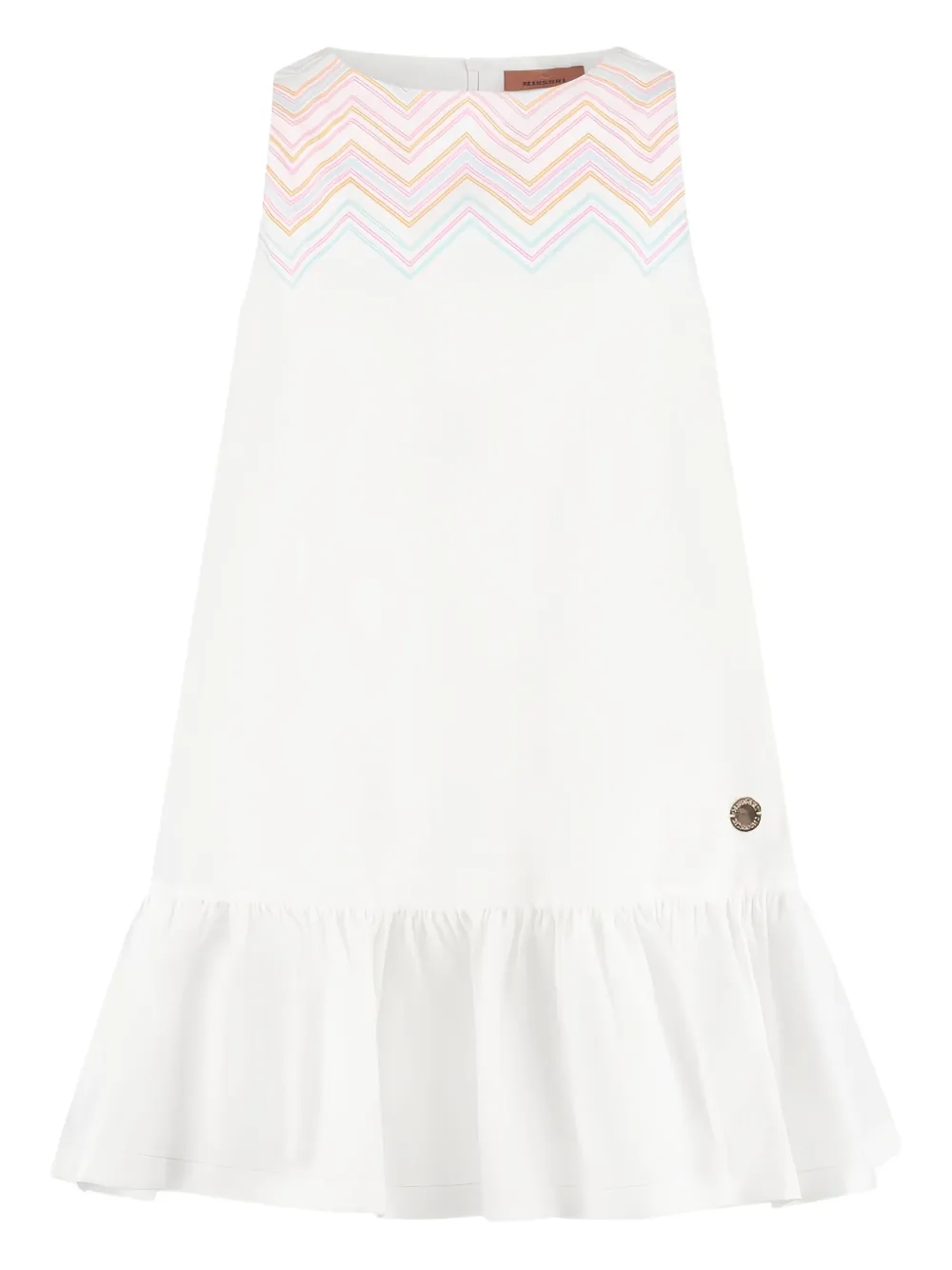 

Платье с узором зигзаг Missoni Kids, белый