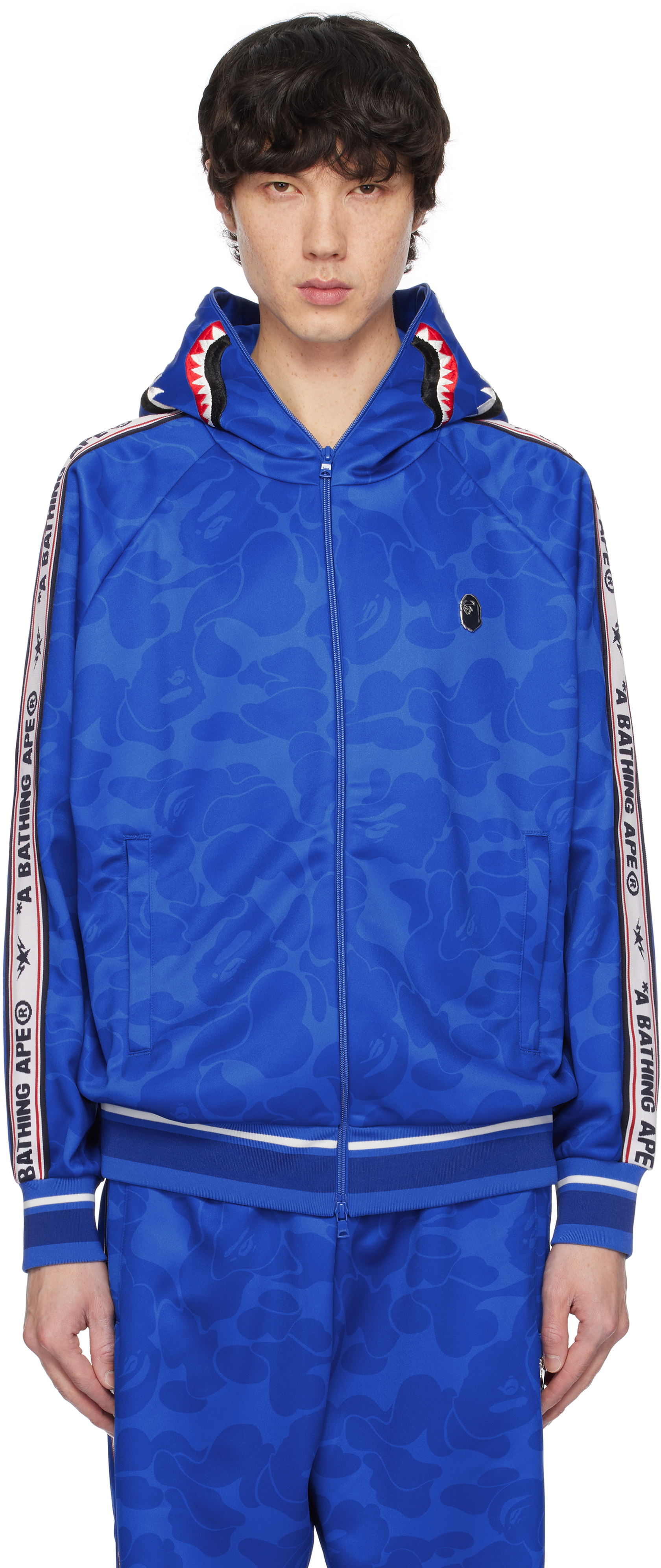 

Olid Camo Свободный крой Hark Толстовка с капюшоном на молнии BAPE
