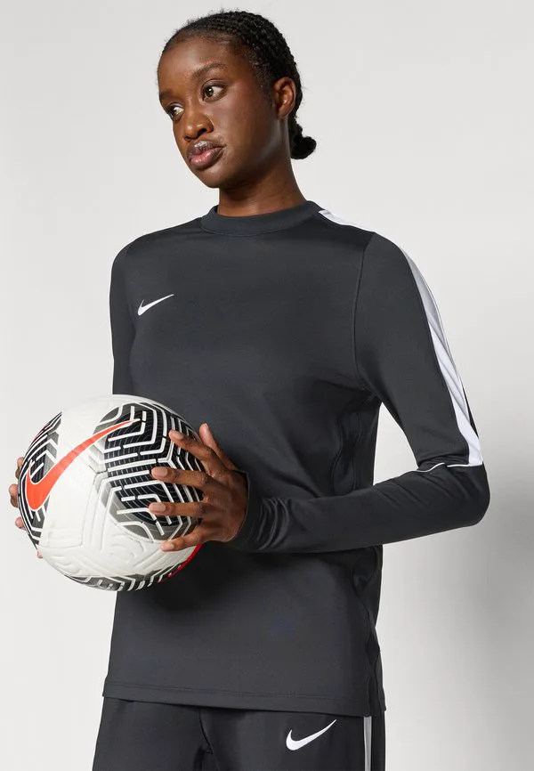 Футболка с длинными рукавами и круглым вырезом Nike Performance, Black/White — фото 4