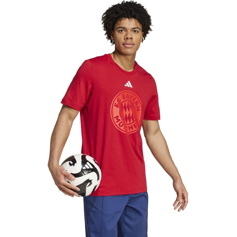 Фан-Футболка с графикой ДНК ФК «Бавария Мюнхен» Adidas, цвет tepore — фото 4